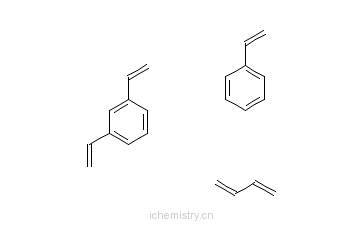 CAS:26471-45-4_1,3-二乙烯基苯与1,3-丁二烯和乙烯苯的聚合物的分子结构