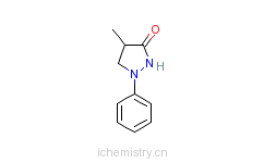 CAS:2654-57-1_1-苯基-4-甲基-3-吡唑烷酮的分子结构