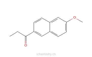 CAS:2700-47-2_2-甲氧基-6-丙酰基萘的分子结构