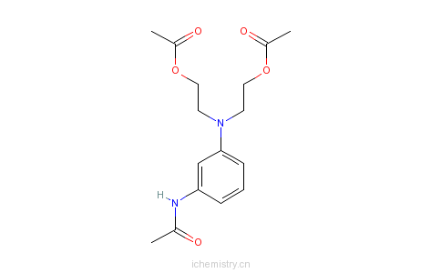 CAS:27059-08-1_3-(N,N-二乙酰氧乙基)氨基乙酰苯胺的分子结构