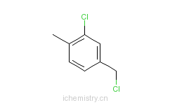 CAS:2719-40-6_3-氯-4-甲基苯甲酰氯的分子结构