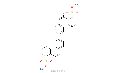 CAS:27344-41-8_荧光增白剂CBS-X的分子结构