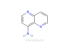 CAS:27392-68-3_1,5-萘啶-4-胺的分子结构