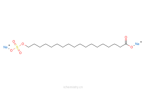 CAS:27635-80-9_ʮӢƣOctadecanoicacid,(sulfooxy)-,sodiumsaltķӽṹ
