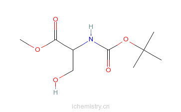 CAS:2766-43-0_Boc-L-丝氨酸甲酯的分子结构