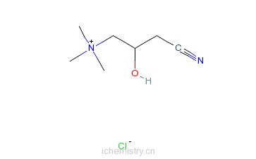 CAS:2788-28-5_(R)-3-Cyano-2-hydroxy-N,N,N-trimethyl-1-propanaminiumchlorideķӽṹ