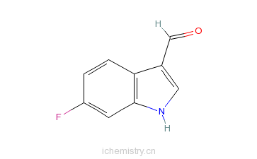 CAS:2795-41-7_6-氟代吲哚-3-氨基甲醛的分子结构