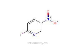 CAS:28080-54-8_2-碘-5-硝基吡啶的分子结构