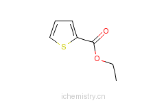 CAS:2810-04-0_2-噻吩羧酸乙酯的分子结构
