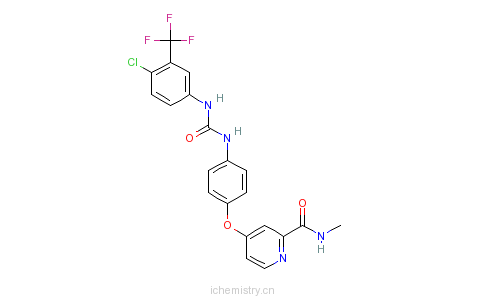 CAS:284461-73-0_索拉非尼的分子结构
