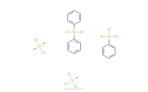 CAS:28630-33-3_二氯二甲基硅烷与二氯二苯基硅烷、三氯甲基硅烷、三氯苯基硅烷和三氯苯基硅烷的聚合物的分子结构