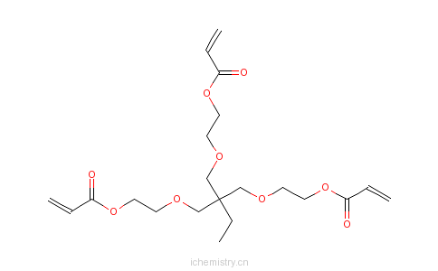 CAS:28961-43-5_乙氧基化三羟甲基丙烷三丙烯酸酯的分子结构