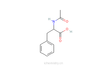CAS:2901-75-9_N-乙酰-DL-苯丙氨酸的分子结构