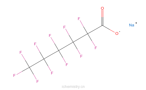 CAS:2923-26-4_十一氟代己酸钠的分子结构