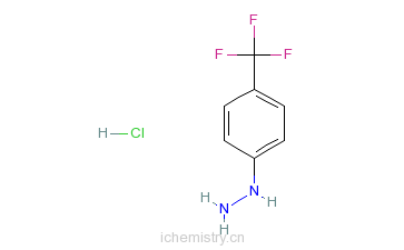 CAS:2923-56-0_4-三氟甲基苯肼盐酸盐的分子结构