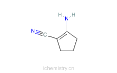 CAS:2941-23-3_1-氨基-2-氰基-1-环戊烯的分子结构