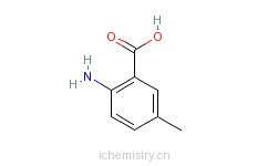 CAS:2941-78-8_2-氨基-5-甲基苯甲酸的分子结构