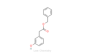 CAS:295320-25-1_苄基-3-羟基苯基乙酸酯的分子结构