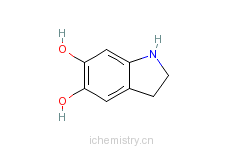 CAS:29539-03-5_5,6-二羟基吲哚啉的分子结构