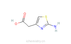CAS:29676-71-9_2-氨基噻唑-4-乙酸的分子结构