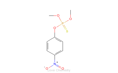 CAS:298-00-0_甲基对硫磷的分子结构