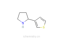 CAS:298690-85-4_2-(噻吩-3-基)吡咯烷的分子结构