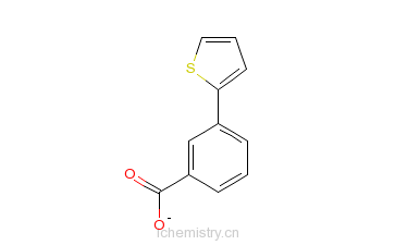 CAS:29886-63-3_3-(2-噻吩基)苯甲酸的分子结构