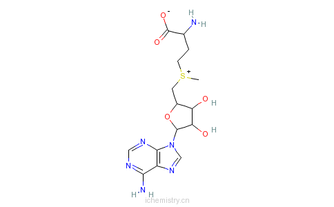 CAS:29908-03-0_S-腺苷-L-蛋氨酸的分子结构