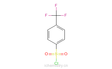 CAS:2991-42-6_4-三氟甲基苯磺酰氯的分子结构