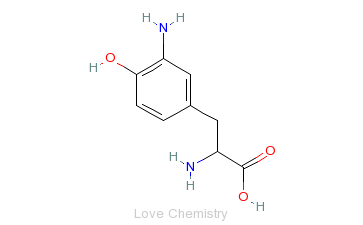 CAS:300-34-5_3-氨基-L-酪氨酸的分子结构