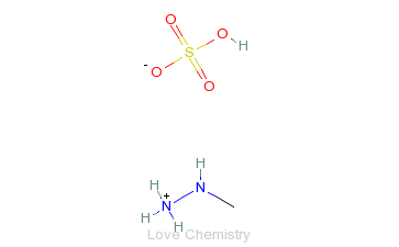 CAS:302-15-8_甲基肼硫酸盐的分子结构