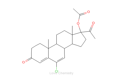 CAS:302-22-7_醋酸氯地孕酮的分子结构
