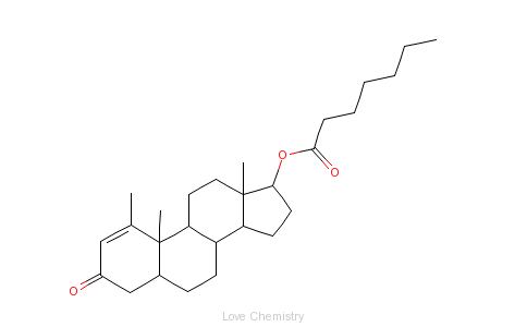 CAS:303-42-4_美替诺龙庚酸酯的分子结构
