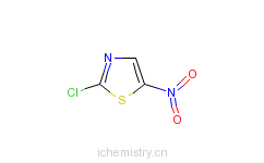 CAS:3034-47-7_2-氯-5-硝基噻唑的分子结构