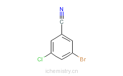 CAS:304854-55-5_3-溴-5-氯苯腈的分子结构