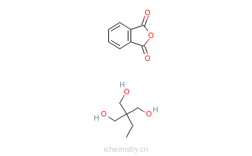 CAS:30525-36-1_1,3-异苯并呋喃二酮和2-乙基-2-(羟甲基)-1,3-丙二醇的聚合物(9CI)的分子结构