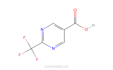 CAS:306960-77-0_2-(三氟甲基)嘧啶-5-羧酸的分子结构
