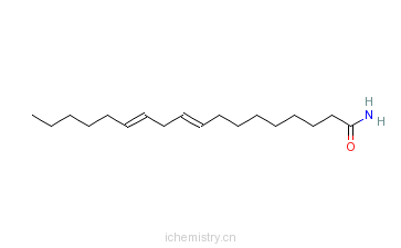 CAS:3072-13-7_亚油酰胺的分子结构