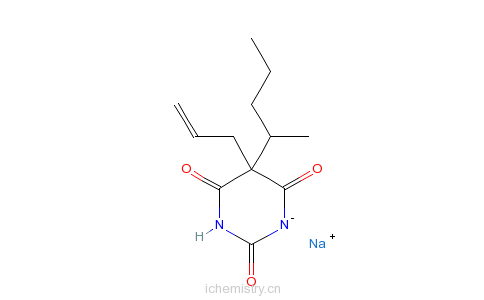CAS:309-43-3_司可巴比妥钠的分子结构