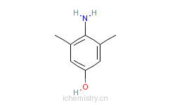 CAS:3096-70-6_3,5-二甲基-4-氨基苯酚的分子结构