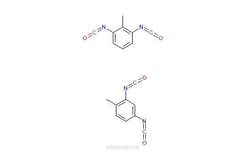 CAS:31370-61-3_1,3-二异氰酸-2-甲苯与2,4-二异氰酸-1-甲苯的聚合物的分子结构