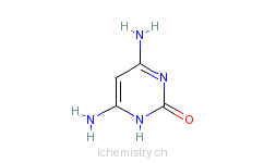 CAS:31458-45-4_2-羟基-4,6-二氨基嘧啶的分子结构