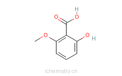 CAS:3147-64-6_2-羟基-6-甲氧基苯甲酸的分子结构
