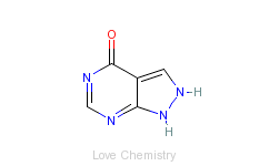 CAS:315-30-0_别嘌醇的分子结构