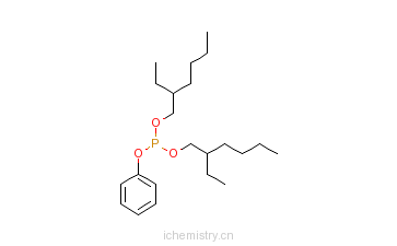CAS:3164-60-1_亚磷酸一苯二辛酯的分子结构