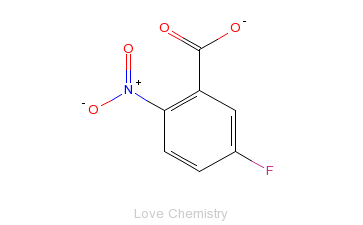 CAS:320-98-9_5-氟-2-硝基苯甲酸的分子结构