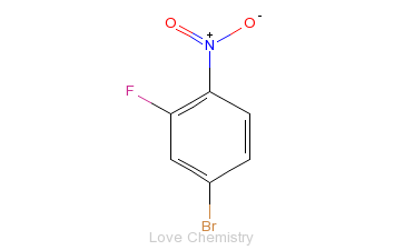 CAS:321-23-3_2-氟-4-溴硝基苯的分子结构