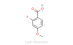 CAS:321-24-4_2-氟-4-甲氧基苯甲酸的分子结构