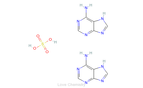 CAS:321-30-2_腺嘌呤硫酸盐的分子结构