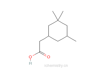 CAS:3213-73-8_3,3,5-三甲基环己(基)乙酸的分子结构